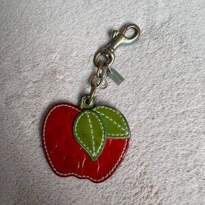 Retired Coach Apple Keychain